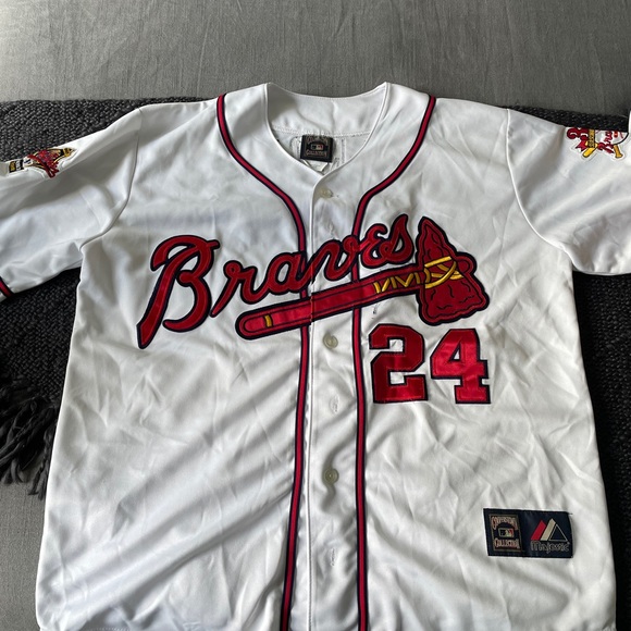 Majestic Other - Deion Saunders - Atlanta Braves Jersey